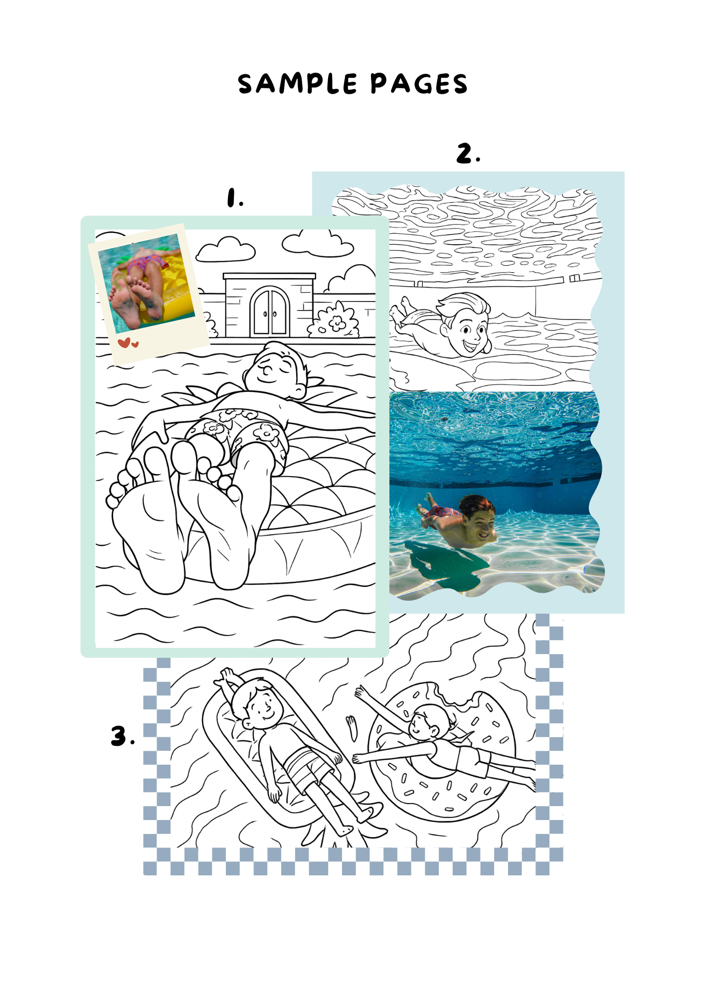 Colouring Booklet | Easy Colour | Mint Day