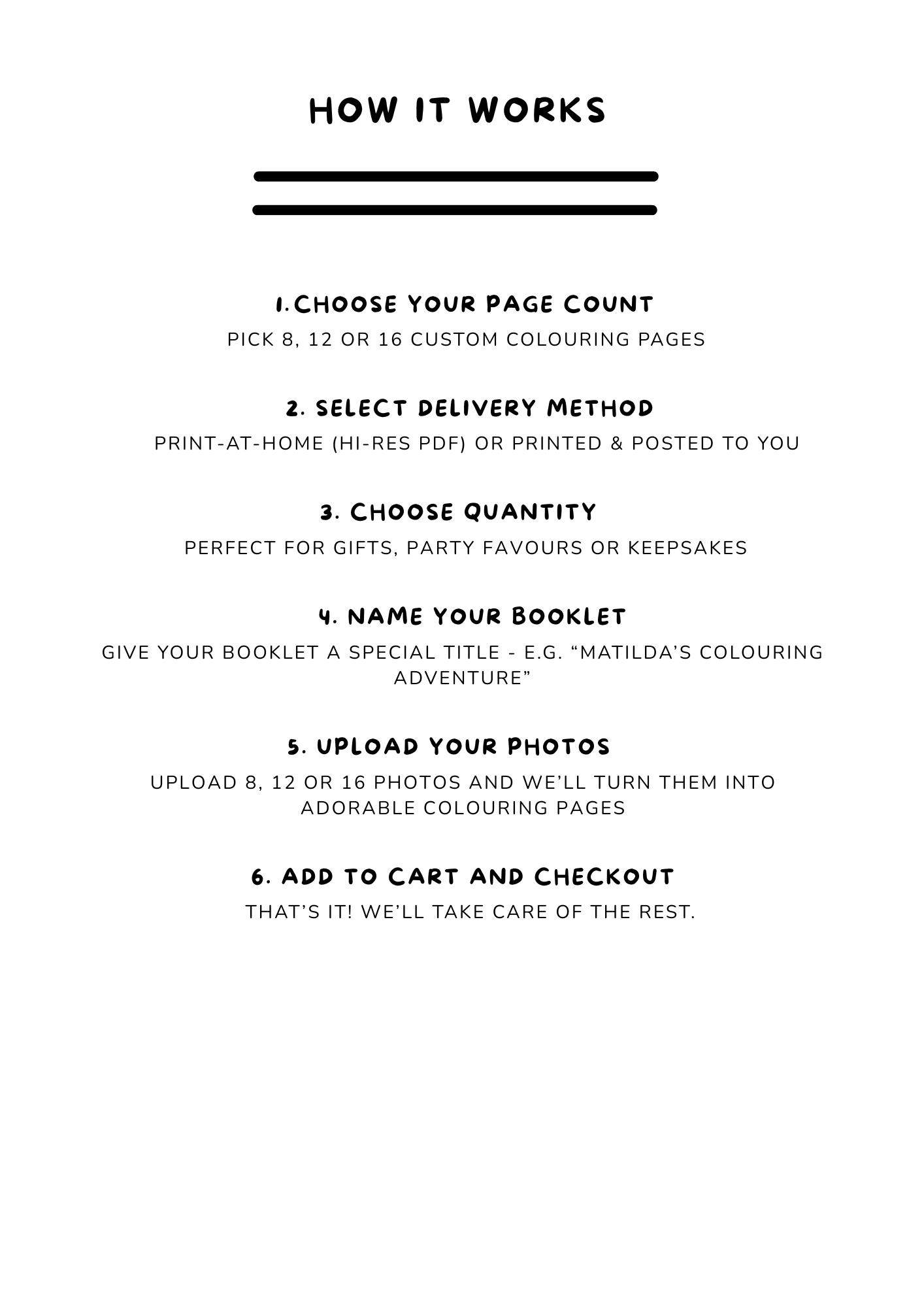 Colouring Booklet | Easy Colour | Colour-In Only