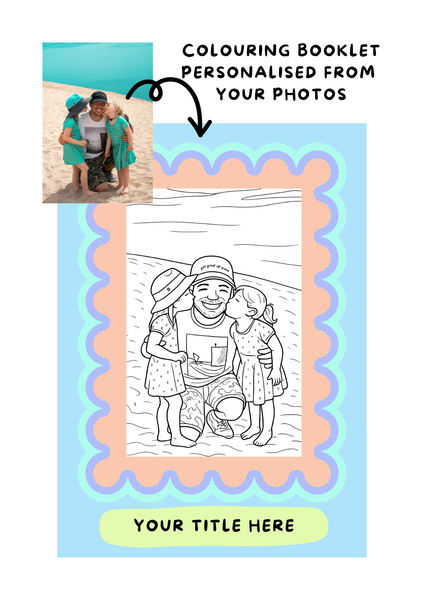 Colouring Booklet | Easy Colour | Coral Tide